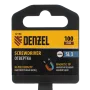 Отвертка DENZEL SL3х100 мм, CrV, трехкомпонентная рукоятка