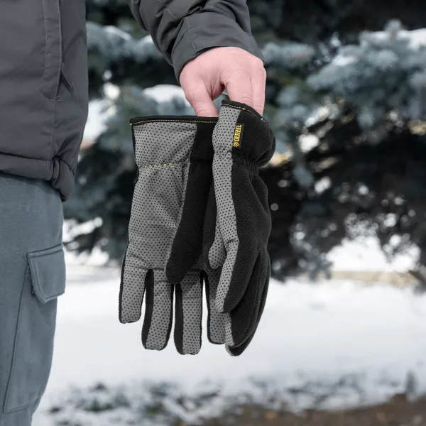 Перчатки универсальные DENZEL, двойные, ПВХ нанесение, размер 10