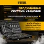 Набор инструментов DENZEL 1/2", 1/4", 3/8", CrV, S2, пластиковый кейс, 216 предметов