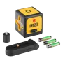 Лазерный уровень  DENZEL DQB, 30 м, зеленый луч, батарейки, сумка
