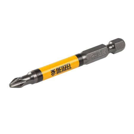 Бита DENZEL PH2х70, сталь S2, цилиндр., 10 шт. Е 6,3
