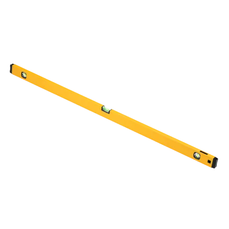 Уровень алюминиевый DENZEL магнит., фрезерованный, 3 глазка (1 зеркал.), 0,5 мм/м, 1200 мм