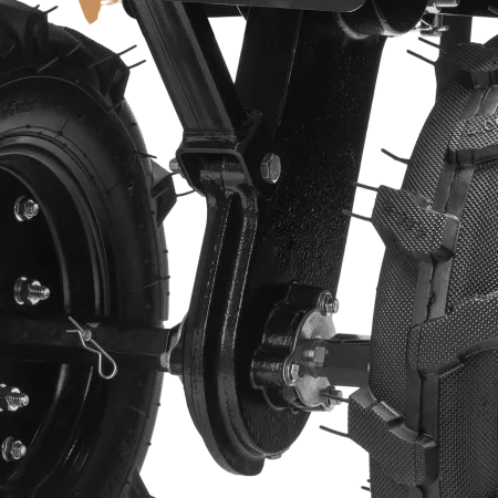 Мотоблок DENZEL DPT-370S, 7 л.с., ремен.сцеп, фрез 3х4, ШОМ, передачи 3В/1Н