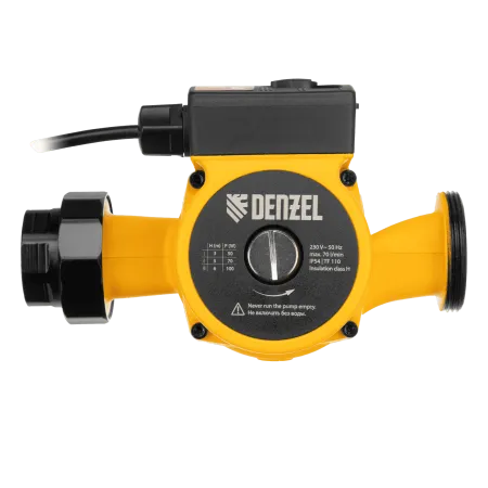 Циркуляционный насос DENZEL CP32-6, напор 6 м, 70 л/мин, 1 м кабель, монт. длина 180 мм