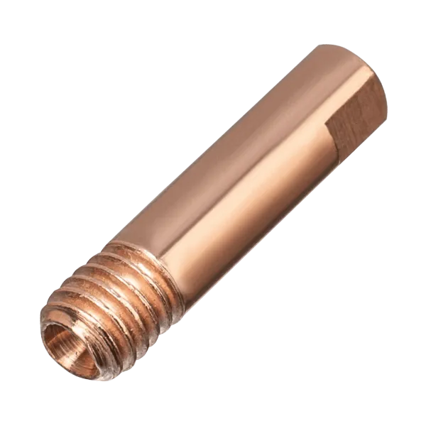 Токосъемный наконечник под проволоку DENZEL 1,2 мм, М5х24, E-CU, 20 шт для MIG горелки тип 15