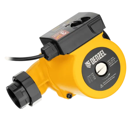 Циркуляционный насос DENZEL CP32-8, напор 8 м, 160 л/мин, 1 м кабель, монт. длина 180 мм