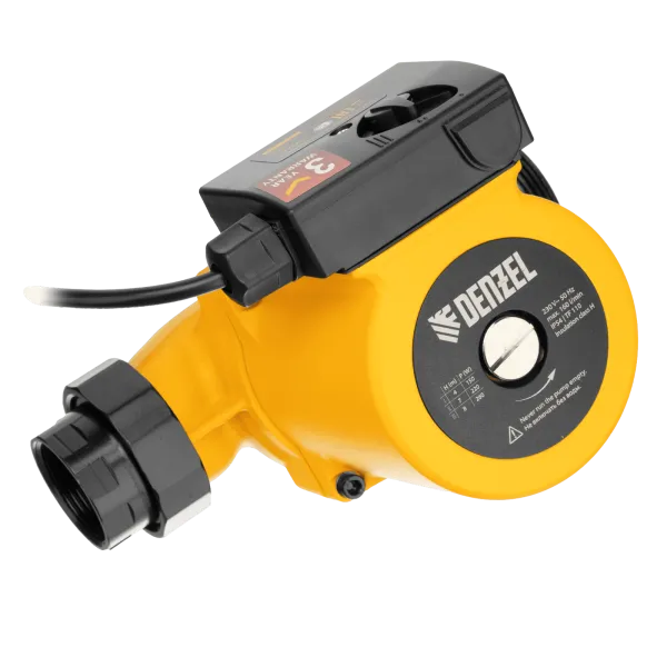 Циркуляционный насос DENZEL CP32-8, напор 8 м, 160 л/мин, 1 м кабель, монт. длина 180 мм