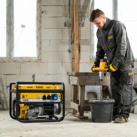 Генератор бензиновый DENZEL GE 8900, 8.5 кВт, 220 В/50 Гц, 25 л, ручной старт