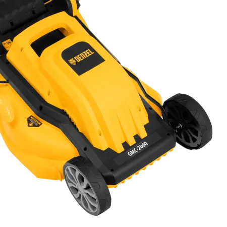 Газонокосилка электрическая DENZEL GMC-2000, шир. 44см, 2000 Вт, 6 уров., травосб. 45 л
