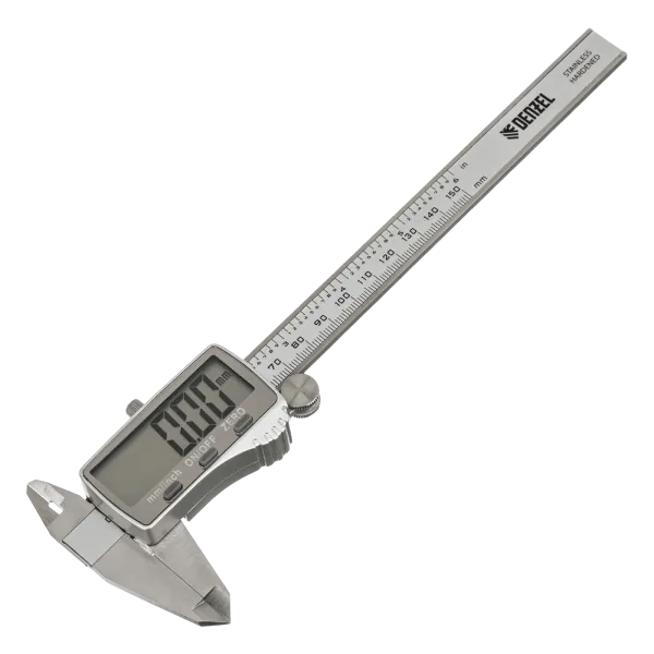 Штангенциркуль DENZEL 150 мм, электронный, большой дисплей, с глубиномером