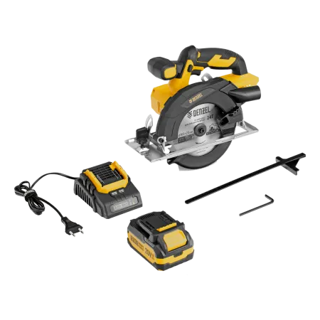 Пила циркулярная аккумуляторная DENZEL CCSH-20-165, 165 мм, Li-Ion, 20 В
