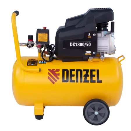 Компрессор воздушный DENZEL X-PRO DK1800/50, 1.8 кВт, 280 л/мин, 50 л