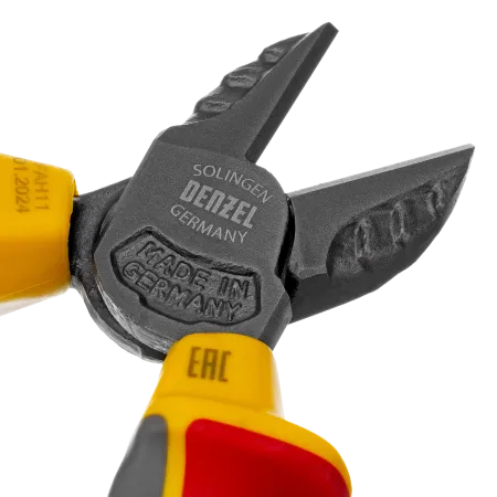 Бокорезы DENZEL диэлектрические рукоятки, до 1000 В, трехкомпонентные рукоятки, 180 мм