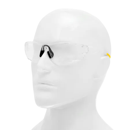 Очки защитные DENZEL открытые, поликарбонатные, прозрачная линза