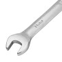 Ключ комбинированный трещоточный DENZEL, 11 мм, CrV, матовый хром