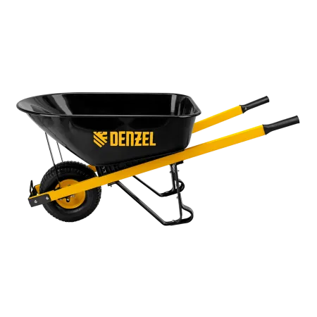 Тачка садовая DENZEL 68999, грузоподъемность 230 кг, 140 л, усиленная