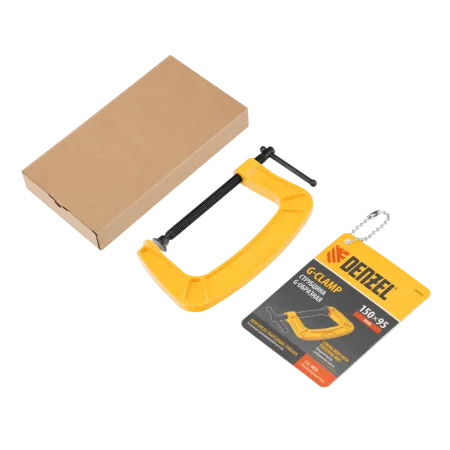 Струбцина DENZEL G-образная, усиленная, 150 мм