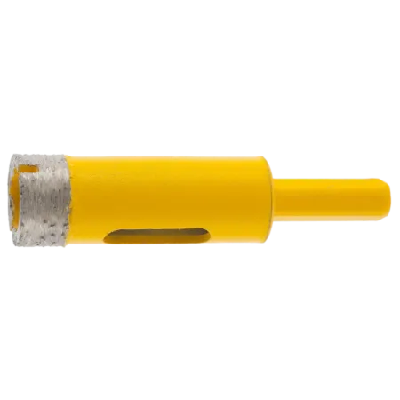 Сверло алмазное по керамограниту DENZEL, 18 мм, мокрая резка, трехгранный хвостовик