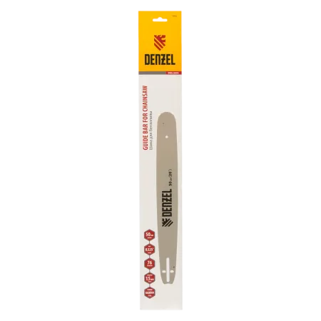Шина для бензопилы DENZEL DGS-5820 59803, длина 50 см, шаг 0.325, паз 1.5 мм, 76 звеньев