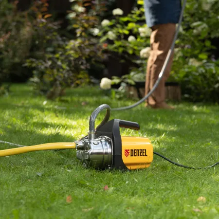 Насос садовый поверхностный DENZEL GP1000Х, 1000 Вт, 3500 л/ч, высота подъема 44 м