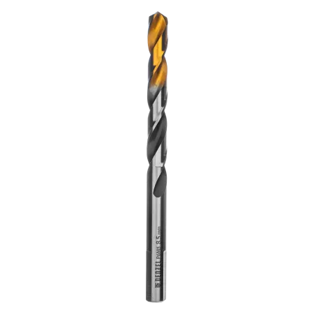 Сверло спиральное по металлу DENZEL 8,5 x 117 мм, Р6М5, Golden Tip, многогранная заточка