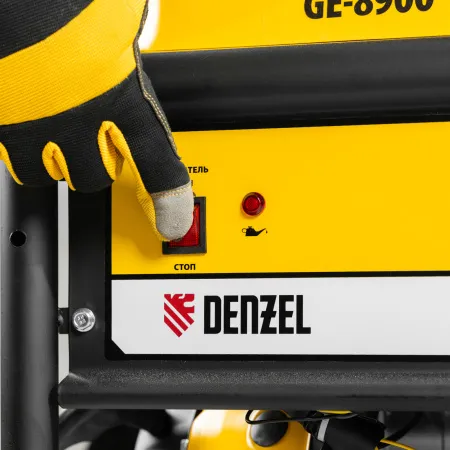 Генератор бензиновый DENZEL GE 8900, 8.5 кВт, 220 В/50 Гц, 25 л, ручной старт