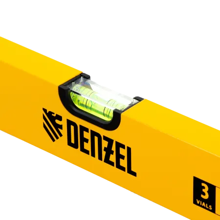Уровень алюминиевый DENZEL 33682, 800 мм, 3 глазка, фрезерованный