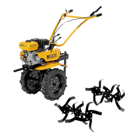 Мотоблок DENZEL DPT-370S, 7 л.с., ремен.сцеп, фрез 3х4, ШОМ, передачи 3В/1Н