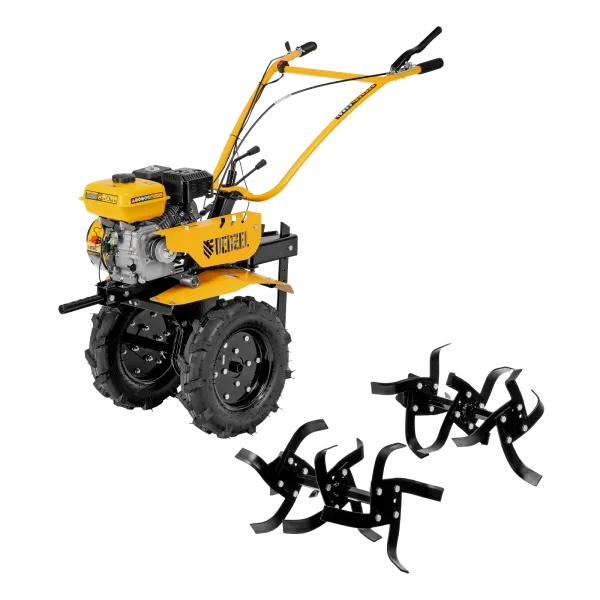 Мотоблок DENZEL DPT-370S, 7 л.с., ремен.сцеп, фрез 3х4, ШОМ, передачи 3В/1Н