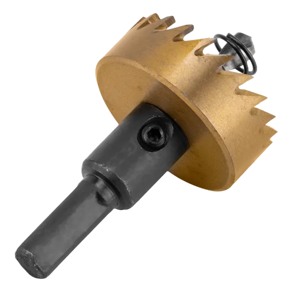 Коронка по металлу DENZEL 724111, 38 мм, HSS, нитридтитановое покрытие