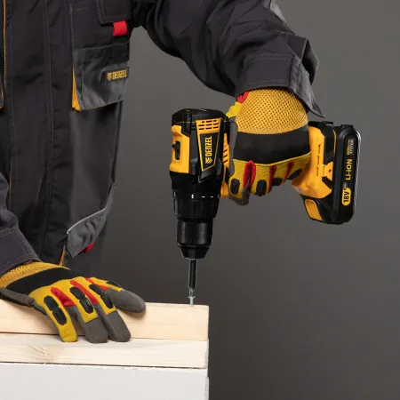 Аккумуляторная дрель-шуруповерт DENZEL BLDL-IB-18-02, 18 В, 2 x 2 Ач