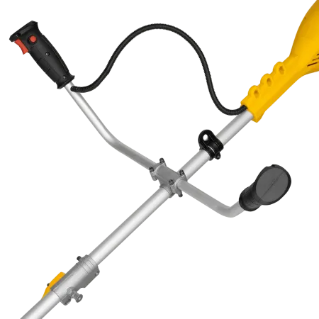 Триммер электрический DENZEL TE-1400, 1400 Вт, 420 мм, катушка + диск, разборная штанга