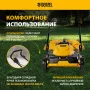 Газонокосилка электрическая DENZEL GM-2000, 2000 Вт, ширина 43 см, 6 уровней, 45 л