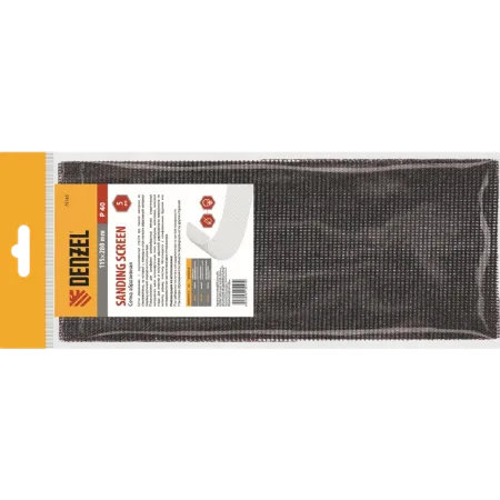 Сетка абразивная DENZEL 75191, P800, 115 x 280 мм, 5 шт.