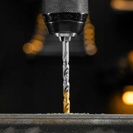 Набор сверл по металлу DENZEL, 1,5-6,5мм, Р6М5-TiN, Golden Tip, 13 шт