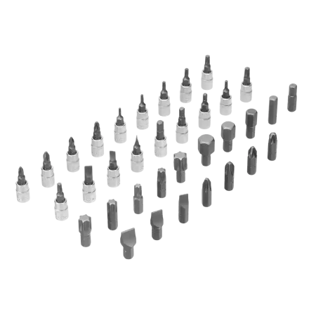 Набор инструментов DENZEL 1/2", 1/4", CrV, S2, пластиковый кейс, 109 предметов