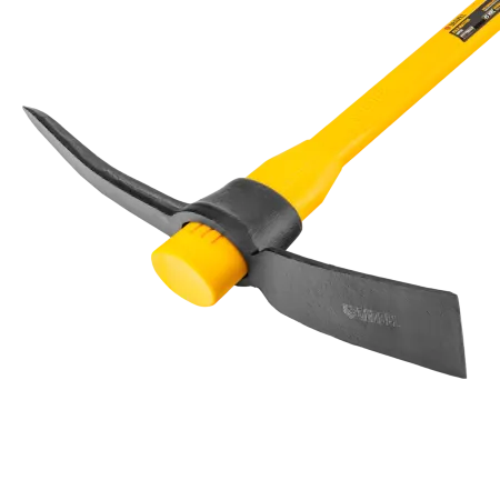 Кирка DENZEL 2250 г, широкая, фиберглассовая обрезиненная рукоятка 900 мм