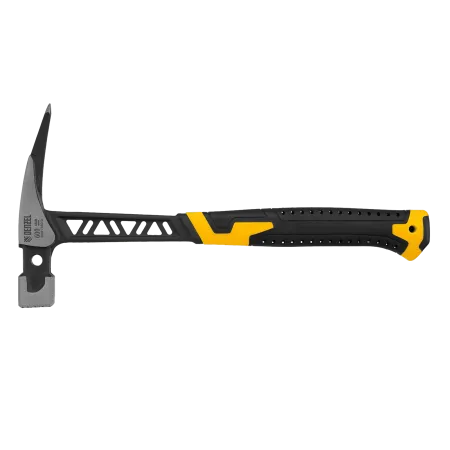 Молоток кровельщика DENZEL 600 г, цельнокованый, боек с магнитом, двухкомп. обрезин. рук-ка