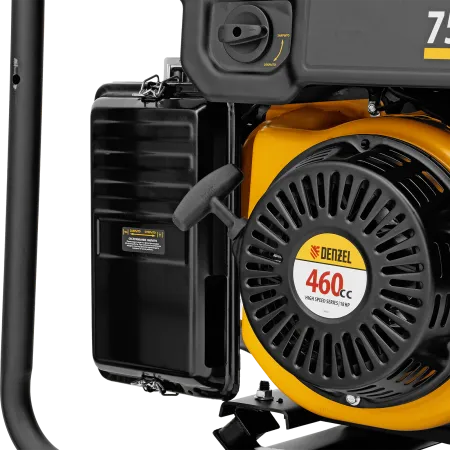 Генератор инверторный DENZEL GS-7500iFEA, 7,5 кВт, 230 В, открытый корпус, электростартер, ATS
