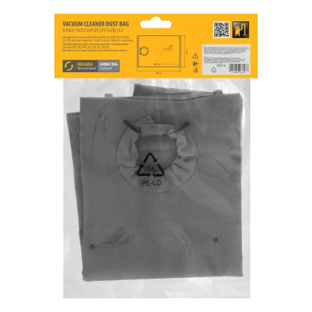 Мешок тканевый многоразовый для пылесосов DENZEL RVC20, RVC30, LVC20, LVC30