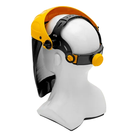 Щиток защитный лицевой с сеткой DENZEL "СВОНА" НС-01 "ЛЮКС", плавная регулировка храповик