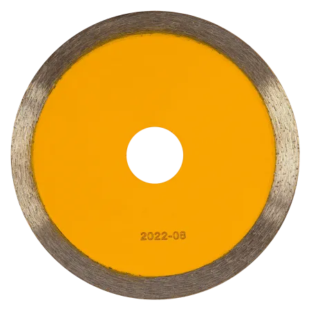 Диск алмазный отрезной DENZEL 115 х 22,2 мм, сплошной, супертонкий, горячий пресс, мокрое резание