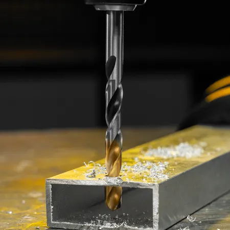 Сверло спиральное по металлу DENZEL 9 x 125 мм, Р6М5, Golden Tip, многогранная заточка