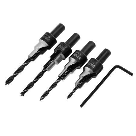 Набор сверл под конфирмат DENZEL 3-5 мм, 4 шт