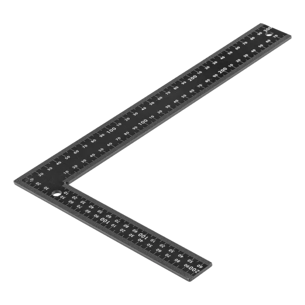 Угольник DENZEL 200 х 300 мм, алюминиевый, лазерная гравировка