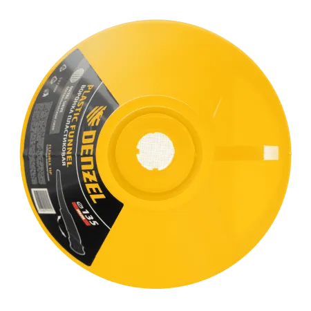 Воронка пластиковая DENZEL 135 мм с металлическим ситом и гибким наконечником