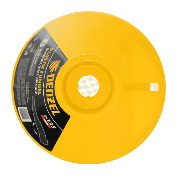 Воронка пластиковая DENZEL 135 мм с металлическим ситом и гибким наконечником