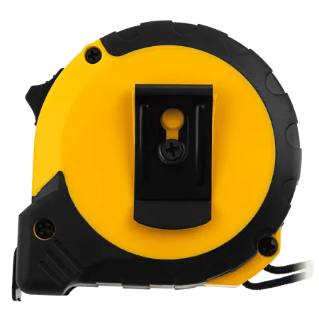 Рулетка DENZEL 5м х 19мм, двухкомп. корпус, кнопка-пауза