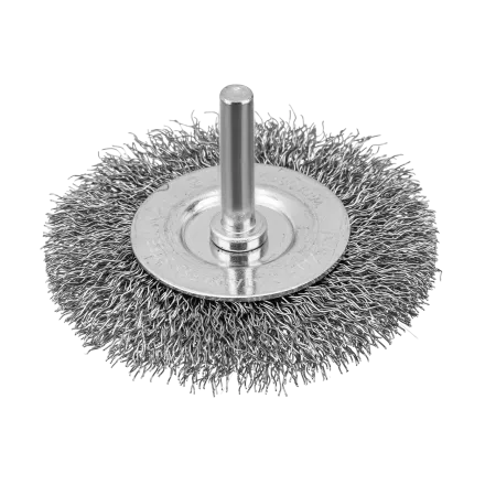 Набор щеток для дрели DENZEL, 2 Плоские 50-75мм, 3 Чашки 25-50-75мм, шпилька,  нерж.вит. проволока