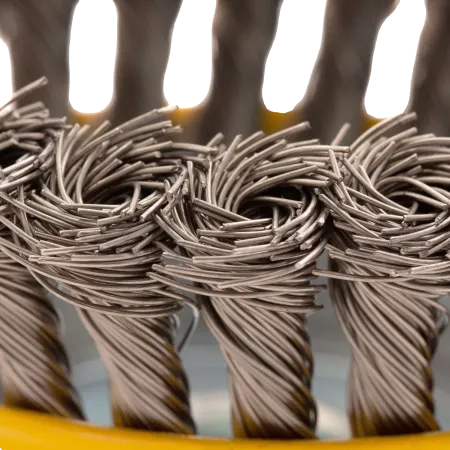 Щетка для УШМ DENZEL 746273, 125 мм, «чашка», крученая нержавеющая проволока 0.5 мм, М14